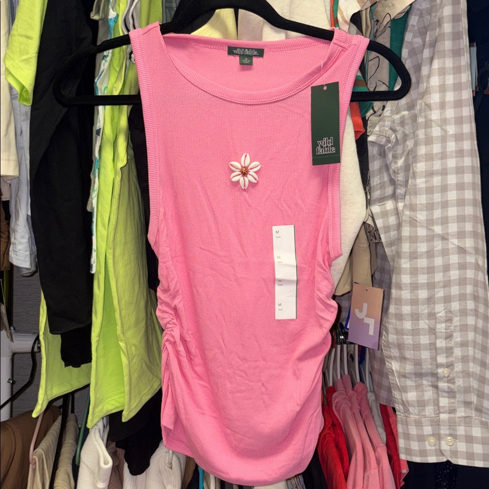 5/$10 Bright Pink Tank Top